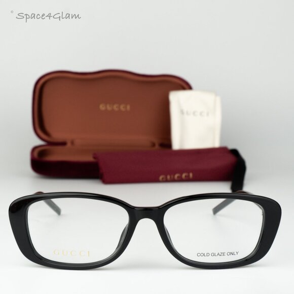Gucci Women Eyeglasses Black Demo Square GG1685OK 001 BRAND NEW - Picture 1 of 10